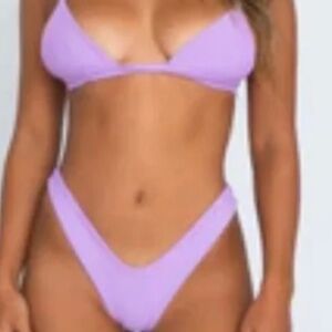 Skatie Lavender Ribbed bikini